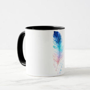 Taza Acuarela de pluma Ombre Azul