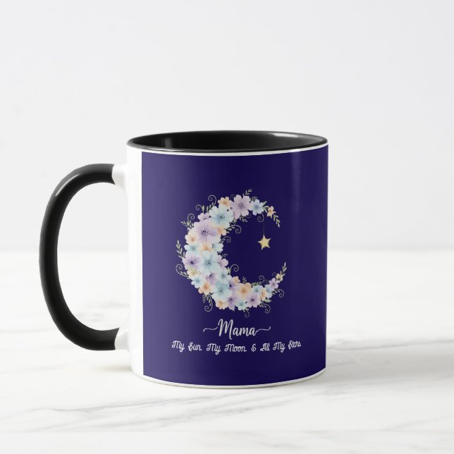 Taza Acuarela Floral Luna Mamá (Izquierda)