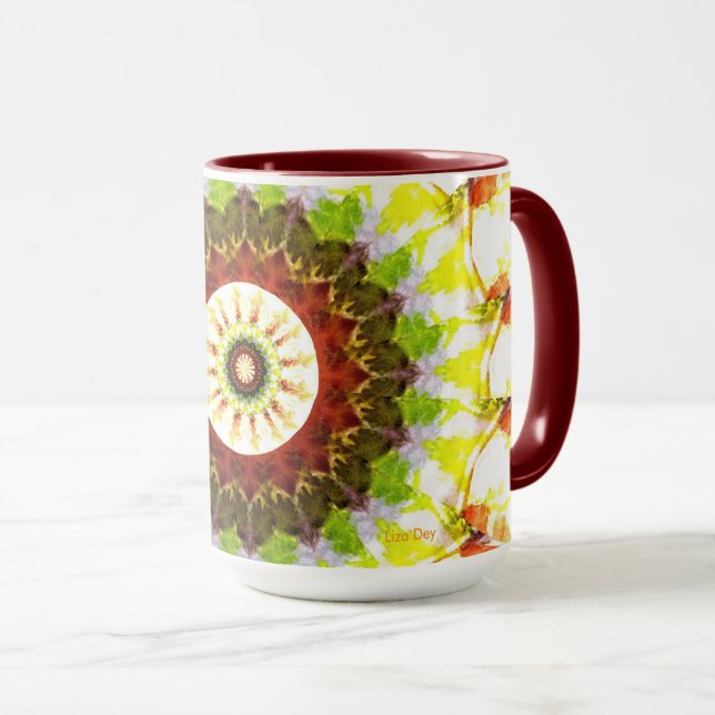 Taza Acuarela Floral Mug (Anverso derecho)