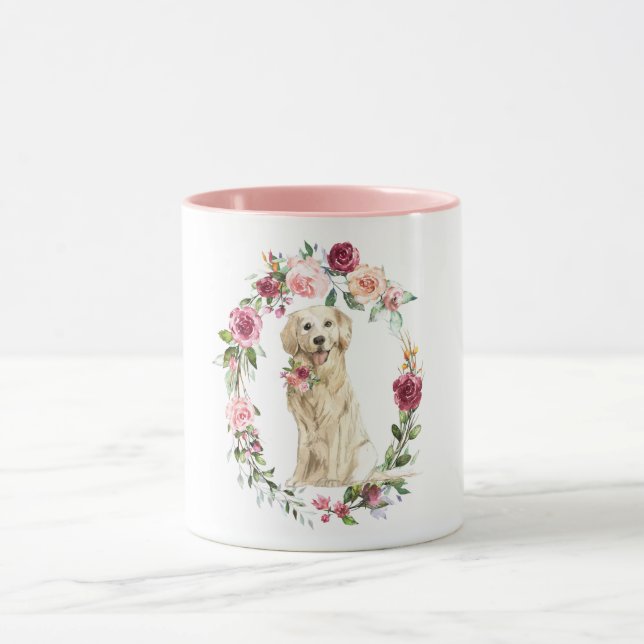 Taza Acuarela Golden Retriever Mug (Centro)