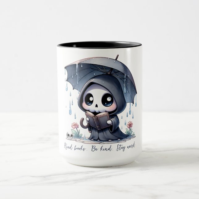Taza Acuarela Grim Reaper Book Lover (Centro)