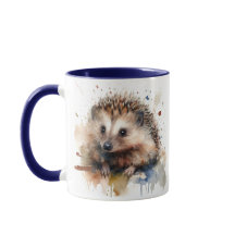 Acuarela Hedgehog mug