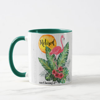 Taza Acuarela jubilada del flamenco