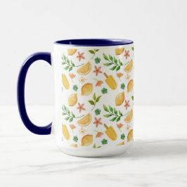 Taza Acuarela Lemons & Popsicles Mug - Citrus de verano