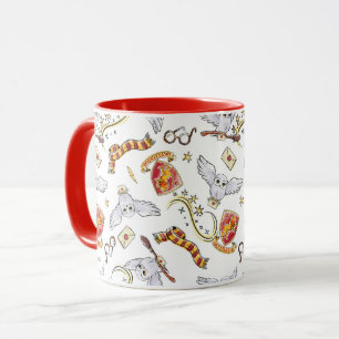 Taza Acuarela Patrón de HEDWIG de GRYFFINDOR™