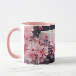 Taza Acuarela Sakura Cherry Blossom Mug