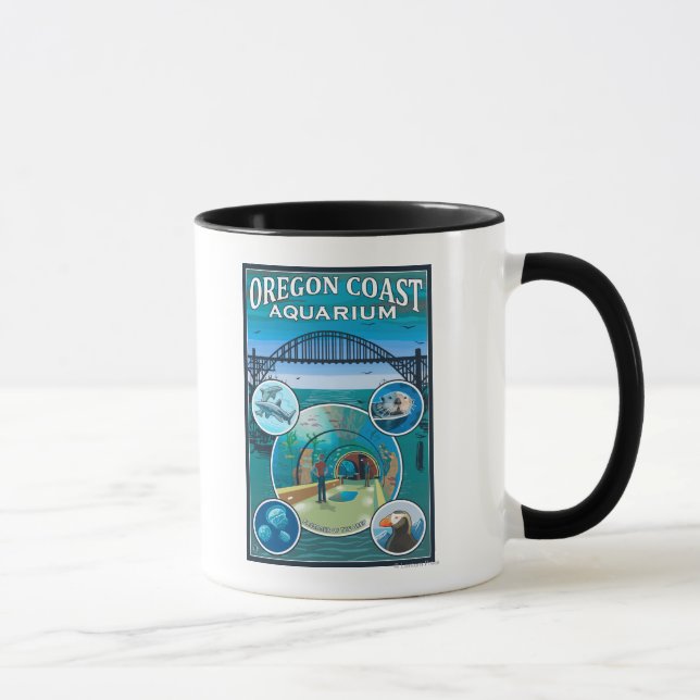Taza Acuario de la Costa de Oregón (Derecha)