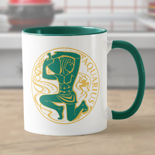Taza Acuario signo del zodiaco