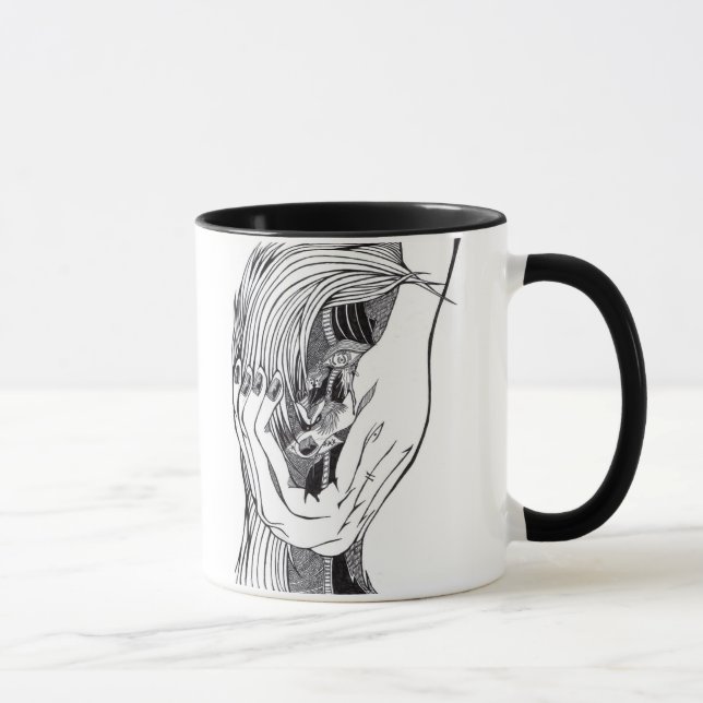 Taza acunado frente a los rasgones (Derecha)