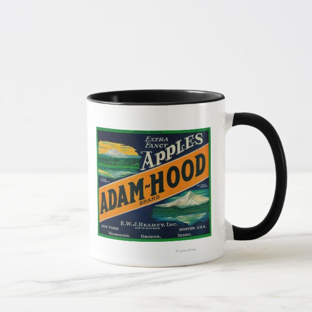 Taza Adam-Hood Apple Crate LabelHood River, OR (Derecha)