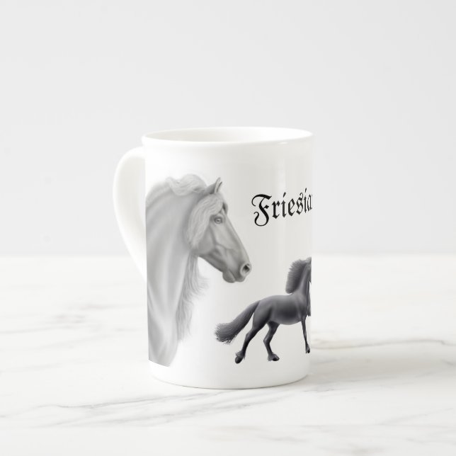 Taza adaptable de la porcelana de hueso del (Izquierda)