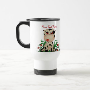Taza adaptable del viaje de la vaca linda del bebé