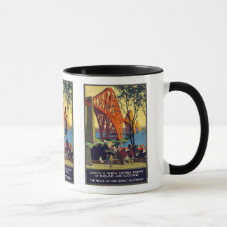 Taza Adelante puente - arte del poster del viaje del