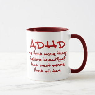 Taza ADHD piensan más