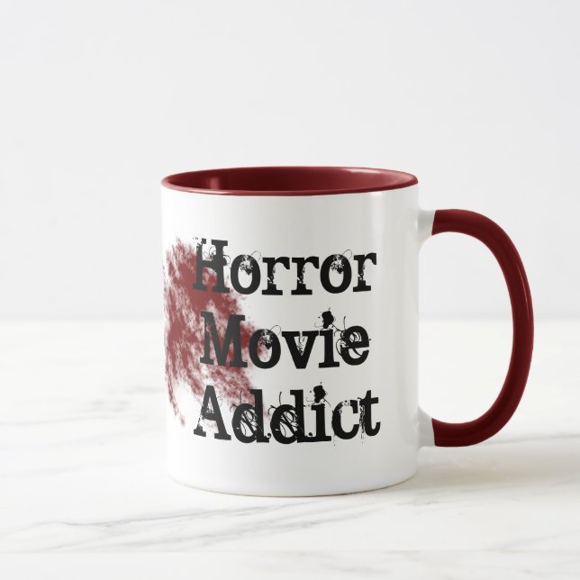 Taza adicto a la película de terror (Derecha)