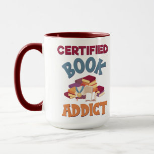 Taza Adicto certificado al libro