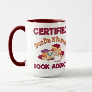 Taza Adicto certificado al libro de Dustin Stevens