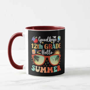 Taza Adiós 12º grado Hola verano
