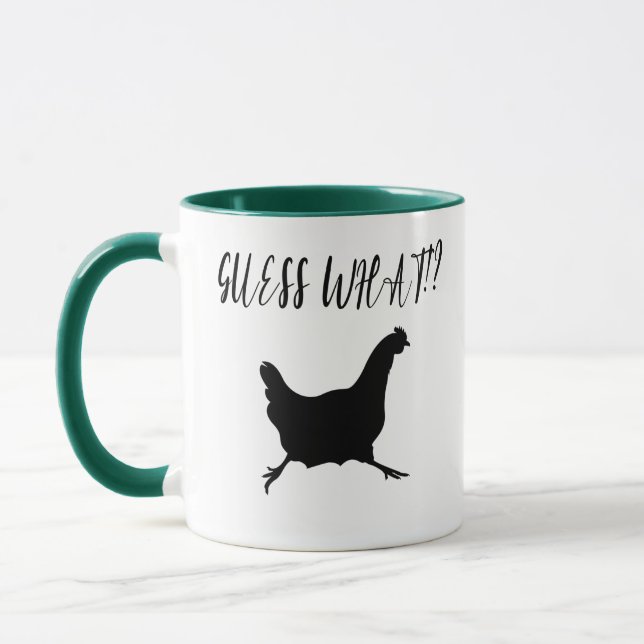 Taza ¿Adivinan Qué? Caballo de pollo, amante del pollo (Izquierda)