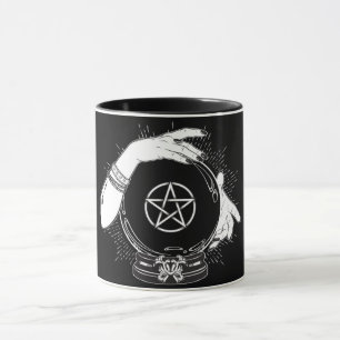 Taza Adivino Místico Negro Bola de Cristal Mística