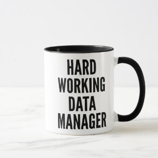 Taza Administrador de datos de trabajo duro