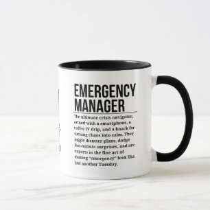 Taza Administrador de emergencias