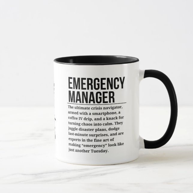 Taza Administrador de emergencias (Derecha)