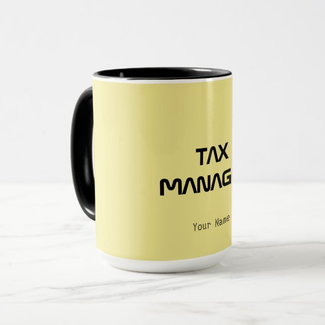 TAZA "ADMINISTRADOR DE IMPUESTOS" (Anverso izquierdo)