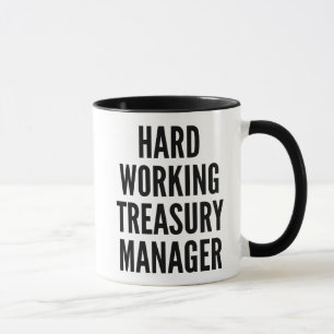 Taza Administrador de tesorería de trabajo duro