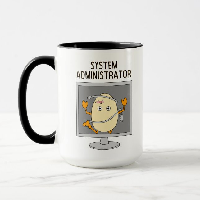 Taza Administrador del sistema Egghead (Izquierda)