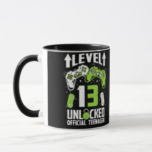 Taza Adolescente oficial 13° nivel de cumpleaños 13 des