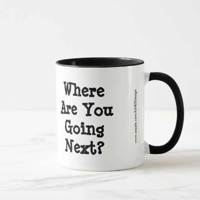 Taza ¿Adónde Vas A Seguir? Coffee Mug (Derecha)