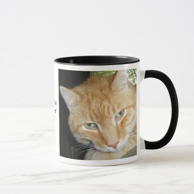 Taza Adoptar un salvamento de gatos (Derecha)