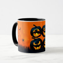 adorable diseño de mugre de Halloween
