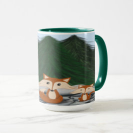 Taza Adorable familia Fox