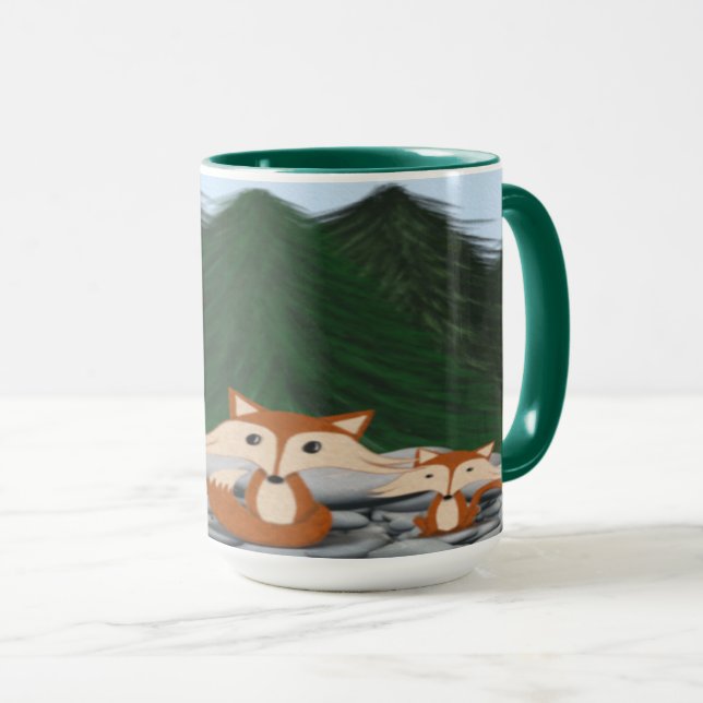 Taza Adorable familia Fox