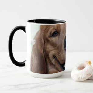 Taza Adorable Golden Retriever Fotografía Original de