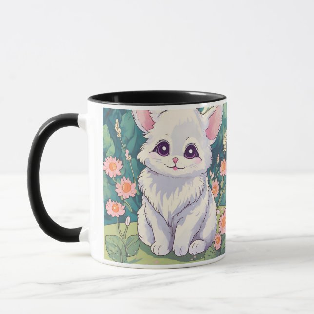 Taza Adorable Kitty Delight Mug" (Izquierda)