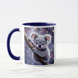 Taza Adorable Koala perché sur sa branche.