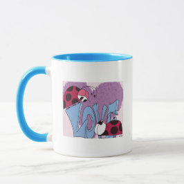 Taza Adorable Ladybug Love Personalizado