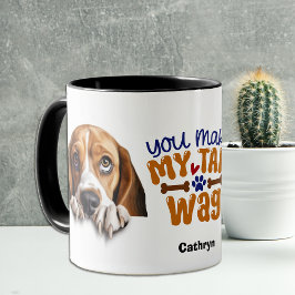 Taza Adorable Perro Hound Tú Haces Mi Mordaza De La Col