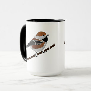 Taza Adorable Personalizado de pájaros boreales de poll