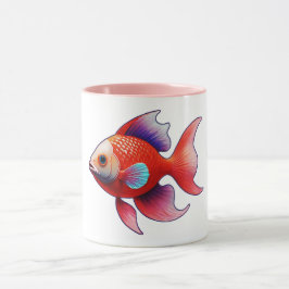 Taza Adorable Pez Rosado Pequeño