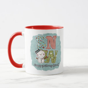 Taza Adorable Snowman Mug