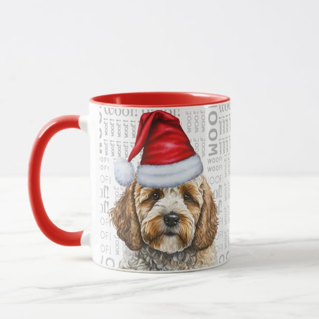 Taza Adorables Navidades de Cockapoo y Woof (Izquierda)