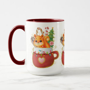 Taza Adorables Navidades Maravilloso Squirrel Mug