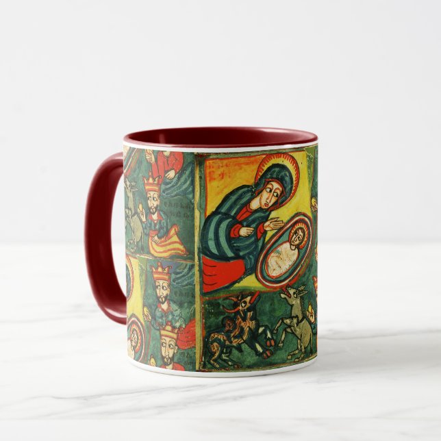 Taza ADORACIÓN DE MAGI, Navidades DE NATIVIDAD PRIMITIV (Anverso izquierdo)