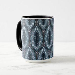 Taza Adorno geométrico oriental azul