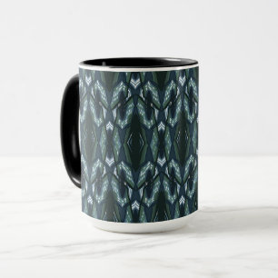 Taza Adorno geométrico oriental azul