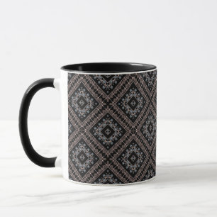 Taza Adorno ornamental decor cuentas joyas perlas patró